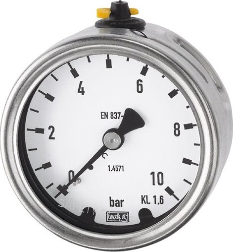 Wakometr ze stali nierdzewnej fi 63mm, przyłącze tylne